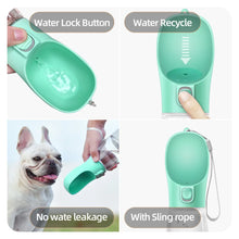 Lade das Bild in den Galerie-Viewer, Portable Dog Water Bottle For Small Large Dogs Cat Outdoor Leakproof Walking Drinking Bowls Chihuahua French Bulldog Supplies
