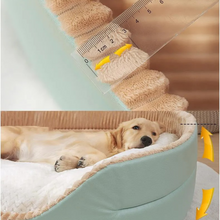 Lade das Bild in den Galerie-Viewer, Hoopet Hundebett mit gepolstertem Kissen für kleine und große Hunde, Schlafbetten für Katzen mit super weicher, strapazierfähiger Matratze
