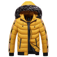 Lade das Bild in den Galerie-Viewer, Men&#39;s Winter Fur Collar Cotton Padded Jacket
