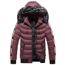 Lade das Bild in den Galerie-Viewer, Men&#39;s Winter Fur Collar Cotton Padded Jacket
