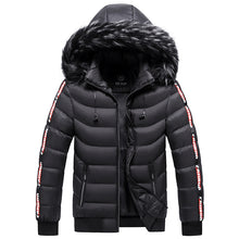 Lade das Bild in den Galerie-Viewer, Men&#39;s Winter Fur Collar Cotton Padded Jacket
