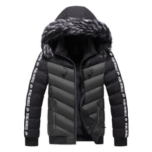 Lade das Bild in den Galerie-Viewer, Men&#39;s Winter Fur Collar Cotton Padded Jacket
