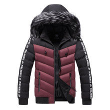 Lade das Bild in den Galerie-Viewer, Men&#39;s Winter Fur Collar Cotton Padded Jacket
