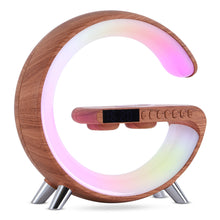 Lade das Bild in den Galerie-Viewer, New Intelligent G Shaped LED Lamp Bluetooth Speake Wireless Charger Atmosphere Lamp App Control For Bedroom Home Decor
