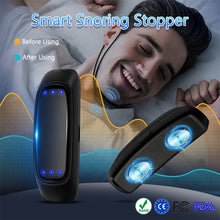 Lade das Bild in den Galerie-Viewer, Smart Anti Snoring Device EMS Pulse Snoring Stop Effective Solution Snore Sleep Aid Portable Noise Reduction Muscle Stimulator
