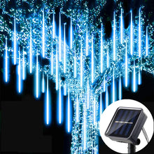 Lade das Bild in den Galerie-Viewer, Solar LED Meteor Shower Light Holiday String Light Waterproof Fairy Garden Decor Outdoor Led Street Garland Christmas Decoration
