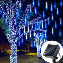 Lade das Bild in den Galerie-Viewer, Solar LED Meteor Shower Light Holiday String Light Waterproof Fairy Garden Decor Outdoor Led Street Garland Christmas Decoration
