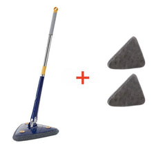 Lade das Bild in den Galerie-Viewer, New Iengthened Triangular Mop 360-Degree Telescopic Rotatable Adjustable Floor Cleaning Mop Absorbent Wet And Dry Dual-use Clean
