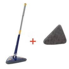 Lade das Bild in den Galerie-Viewer, New Iengthened Triangular Mop 360-Degree Telescopic Rotatable Adjustable Floor Cleaning Mop Absorbent Wet And Dry Dual-use Clean
