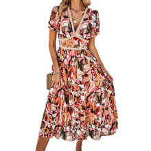 Lade das Bild in den Galerie-Viewer, Women&#39;s Clothing Holiday Floral Print Dress
