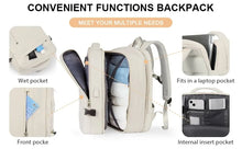 Lade das Bild in den Galerie-Viewer, Likros reise Rucksack für Männer/Frauen erweiterbarer, Laptop Rucksack mit USB Port großer wasserdichter 40l Rucksack
