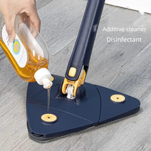 Lade das Bild in den Galerie-Viewer, New Iengthened Triangular Mop 360-Degree Telescopic Rotatable Adjustable Floor Cleaning Mop Absorbent Wet And Dry Dual-use Clean
